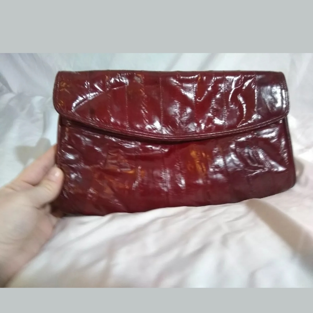 Vintage Eel skin clutch purse